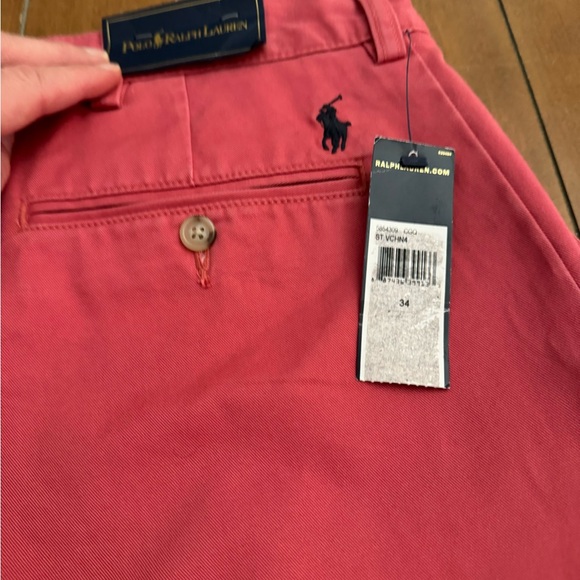 NWT Polo Ralph Lauren Nantucket Red Khaki Flat Front Shorts - Picture 11 of 11